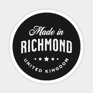 Made In Richmond, UK - Vintage Logo Text Design Magnet